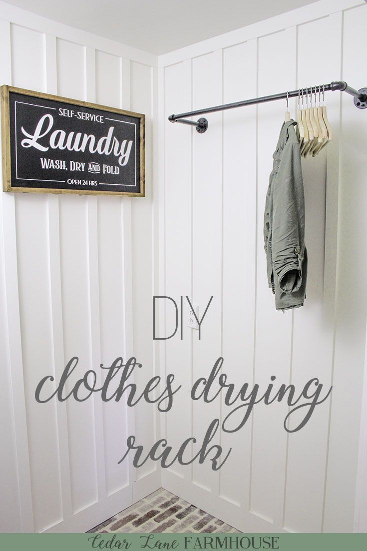 Laundry Room Clothes Drying Rack -   13 DIY Clothes Rack the doors ideas