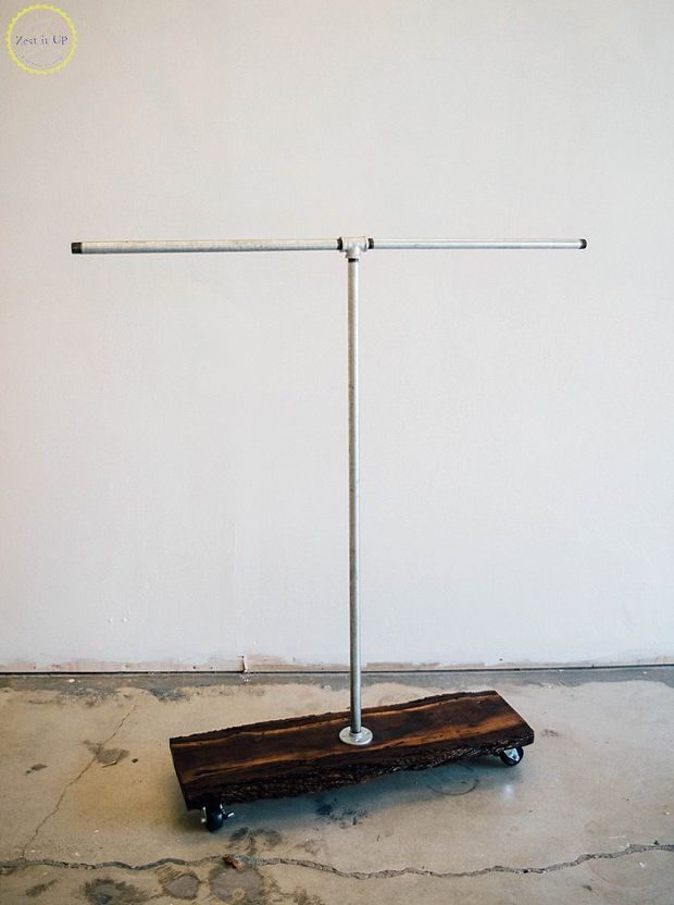 DIY Pipe Clothing Rack -   13 DIY Clothes Rack the doors ideas