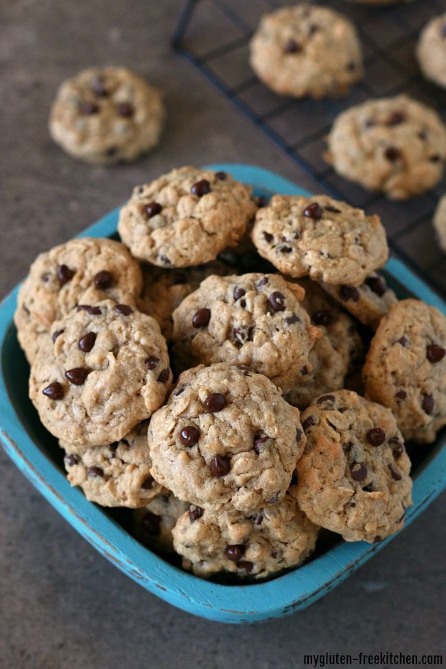 Gluten-free Oatmeal Chocolate Chip Cookies (dairy-free) -   13 healthy recipes Gluten Free chocolate chip cookies ideas