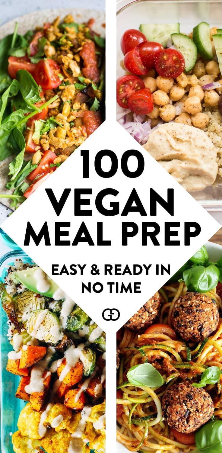 100+ Vegan Meal Prep Ideas That Everyone Will Love -   13 healthy recipes Lunch vegan ideas