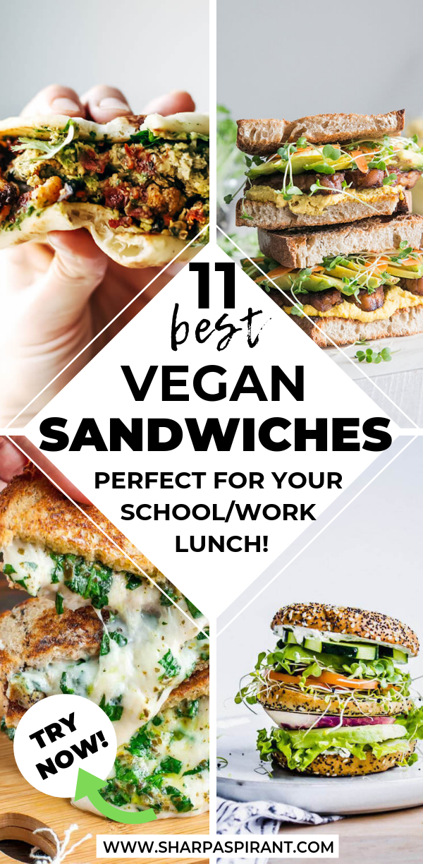 Best Vegan Sandwich Ideas For A Healthy Work Lunch -   13 healthy recipes Lunch vegan ideas