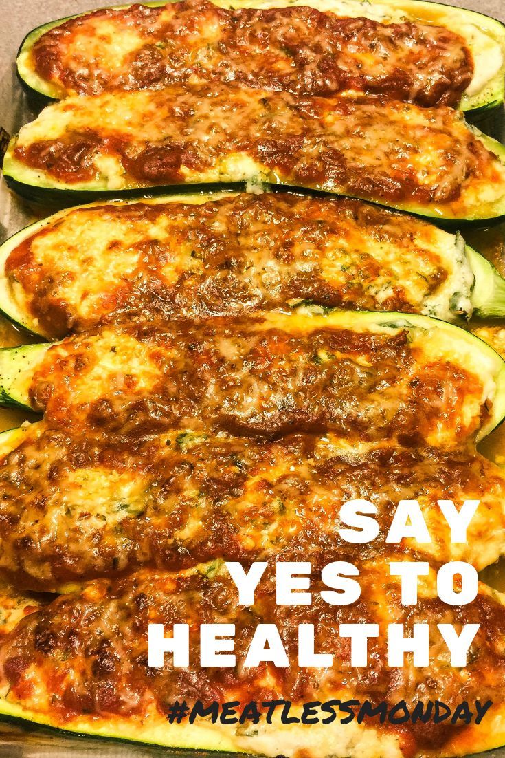 Vegetarian Stuffed Zucchini -   13 healthy recipes Vegetarian meatless monday ideas