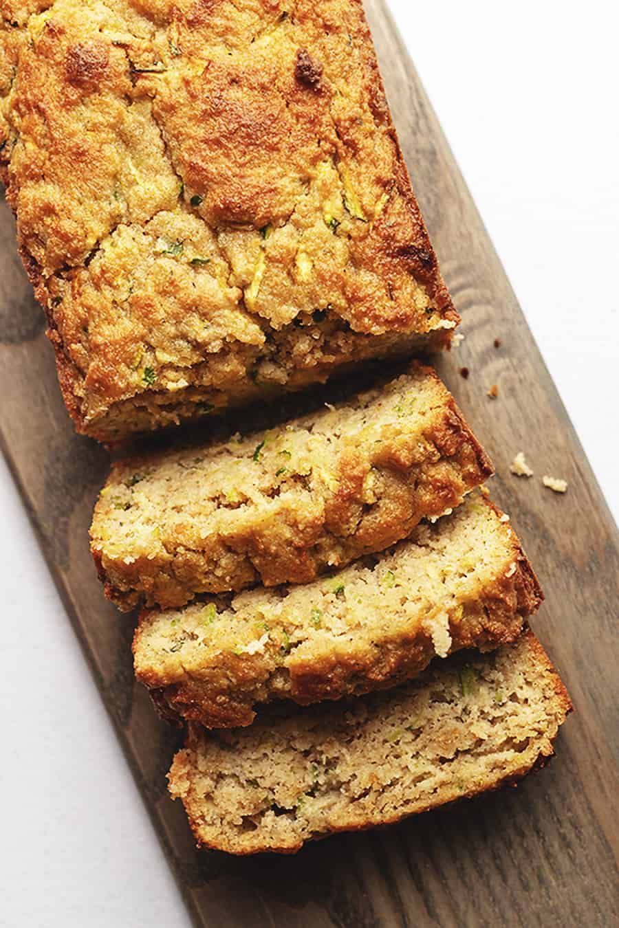 Easy Keto Zucchini Bread - Healthy and Gluten Free -   13 healthy recipes Zucchini dairy free ideas