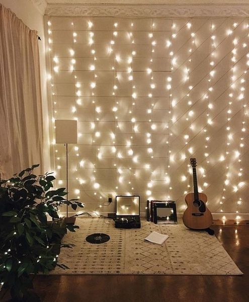 11 Ways To Decorate Your Home Decor All Year Long Using Twinkle Lights -   13 room decor Art string lights ideas
