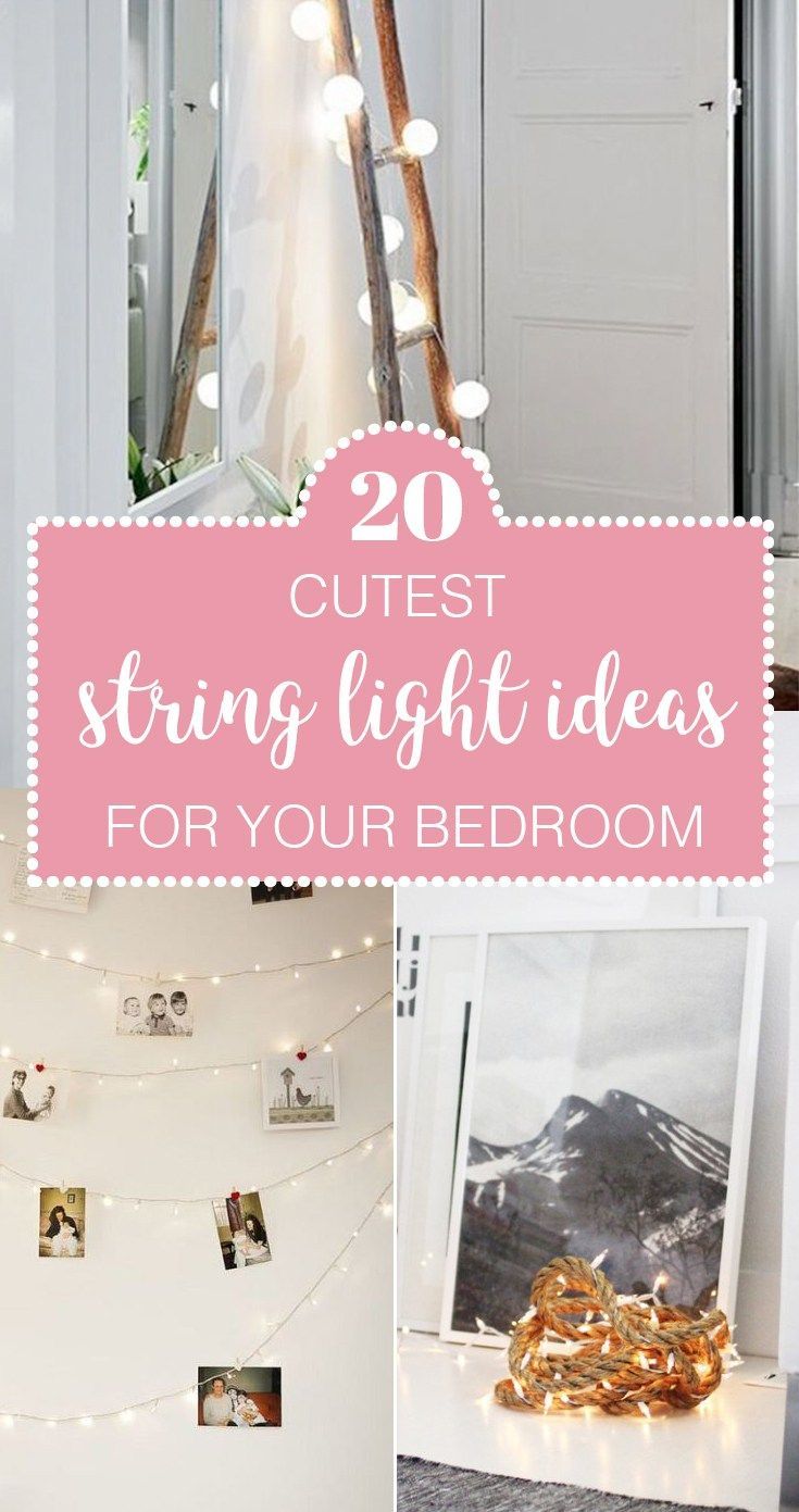 The 20 Cutest String Light Ideas For Your Bedroom -   13 room decor Art string lights ideas