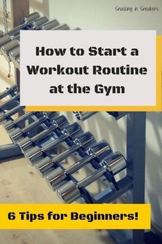 How to Start a Workout Routine at the Gym – Fitness Tips for Beginners! -   14 fitness Food routine ideas
