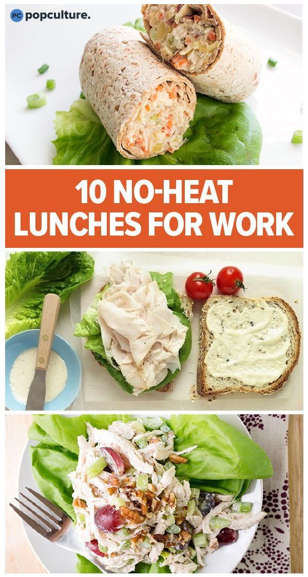 10 No-Heat Lunches To Bring To Work -   15 healthy recipes Lunch simple ideas