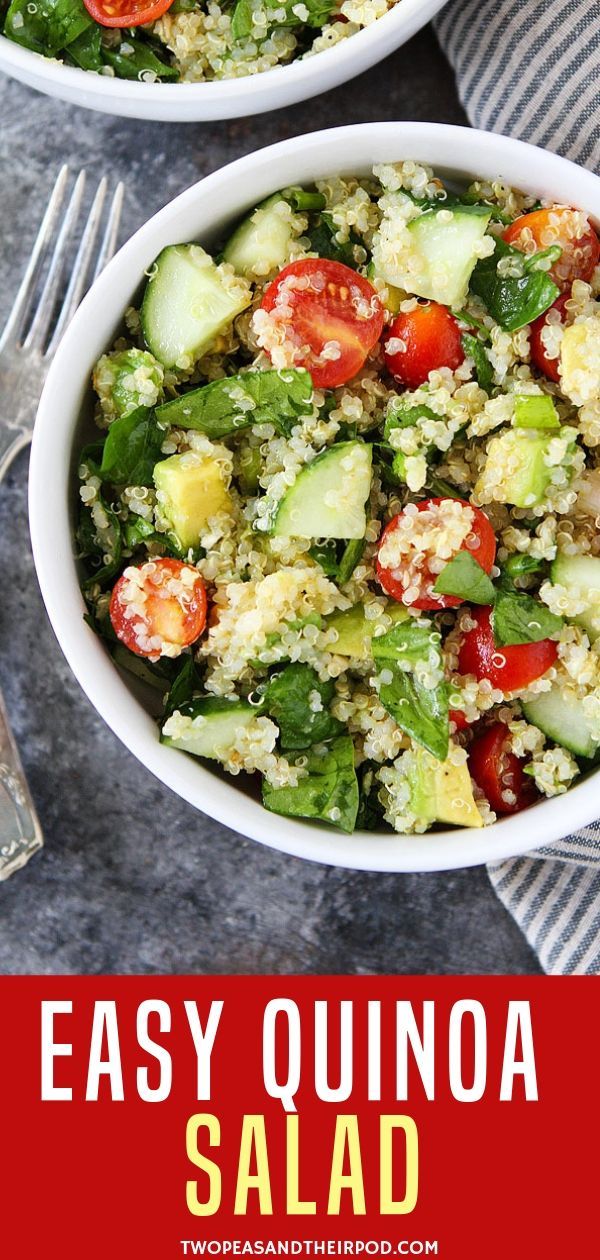 Easy Quinoa Salad -   15 healthy recipes Lunch simple ideas