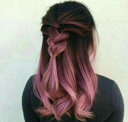 60+ Ideas Hair Pink Brunette Dark Brown -   15 pink hair Dark ideas