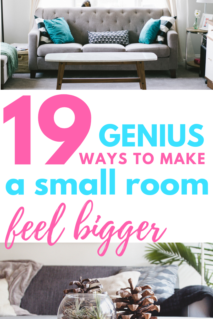 19 Ridiculously Simple Ways To Make A Small Room Feel Bigger -   15 small room decor DIY ideas