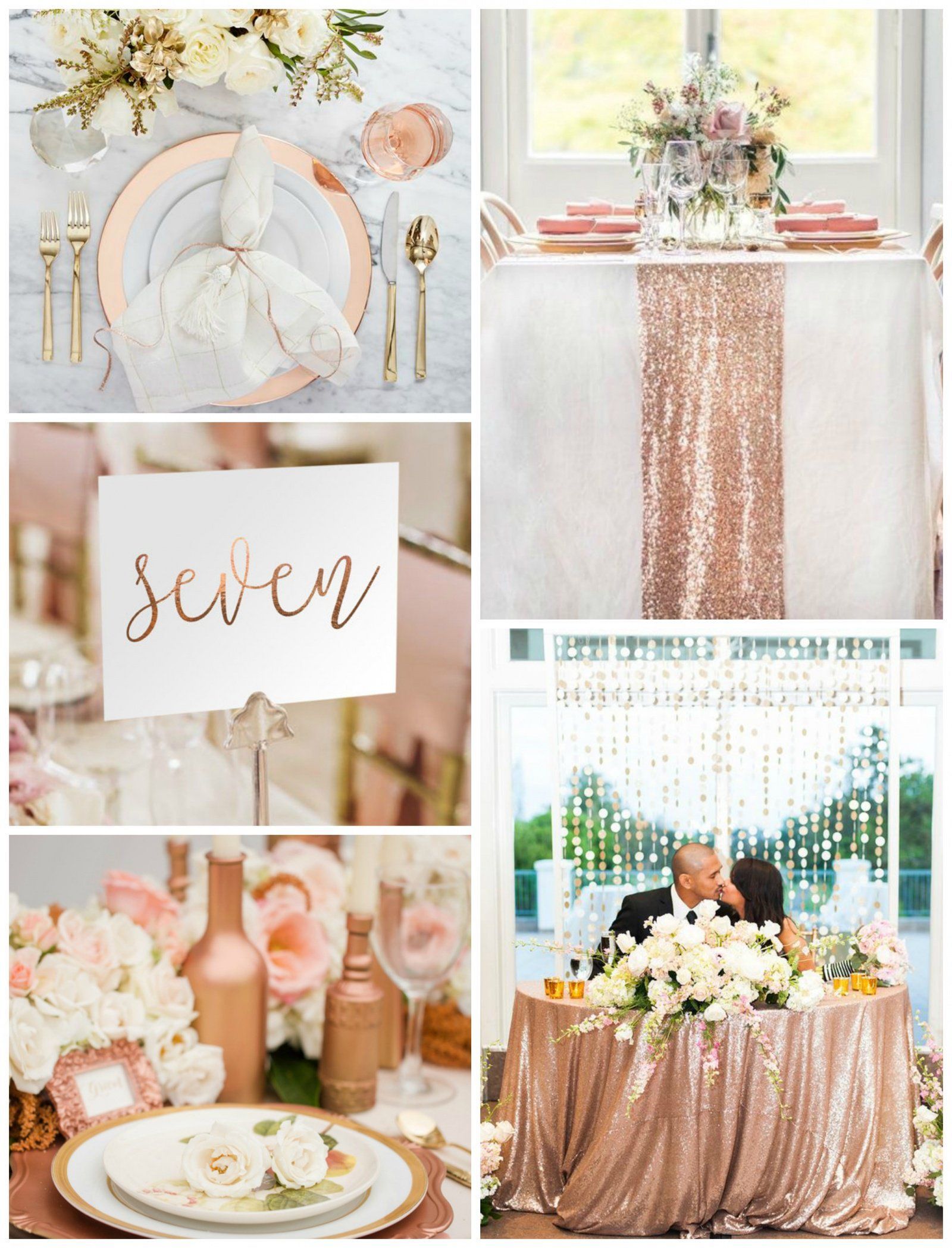 Pretty Ideas for a Rose Gold Wedding -   15 wedding Rose Gold inspiration boards ideas