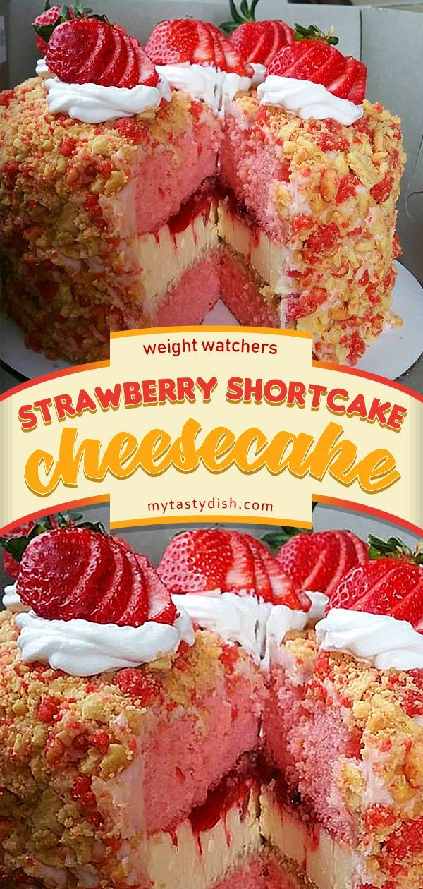Strawberry shortcake cheesecake -   16 desserts Cheesecake treats ideas