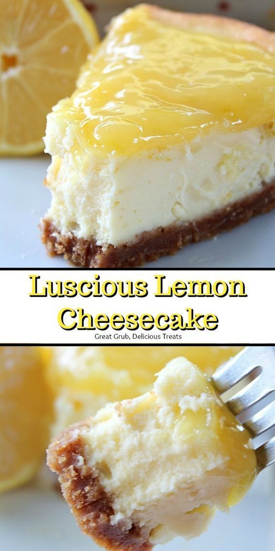 Luscious Lemon Cheesecake -   16 desserts Cheesecake treats ideas