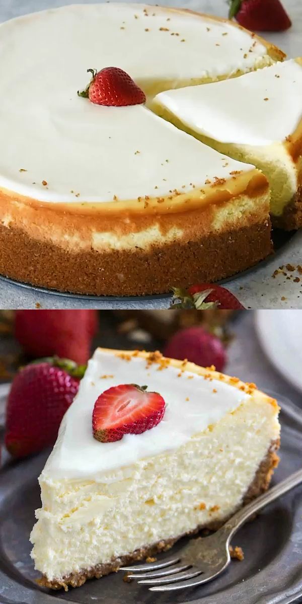 Cheesecake Factory Original Cheesecake Copycat [Video] - Sweet and Savory Meals -   16 desserts Cheesecake treats ideas