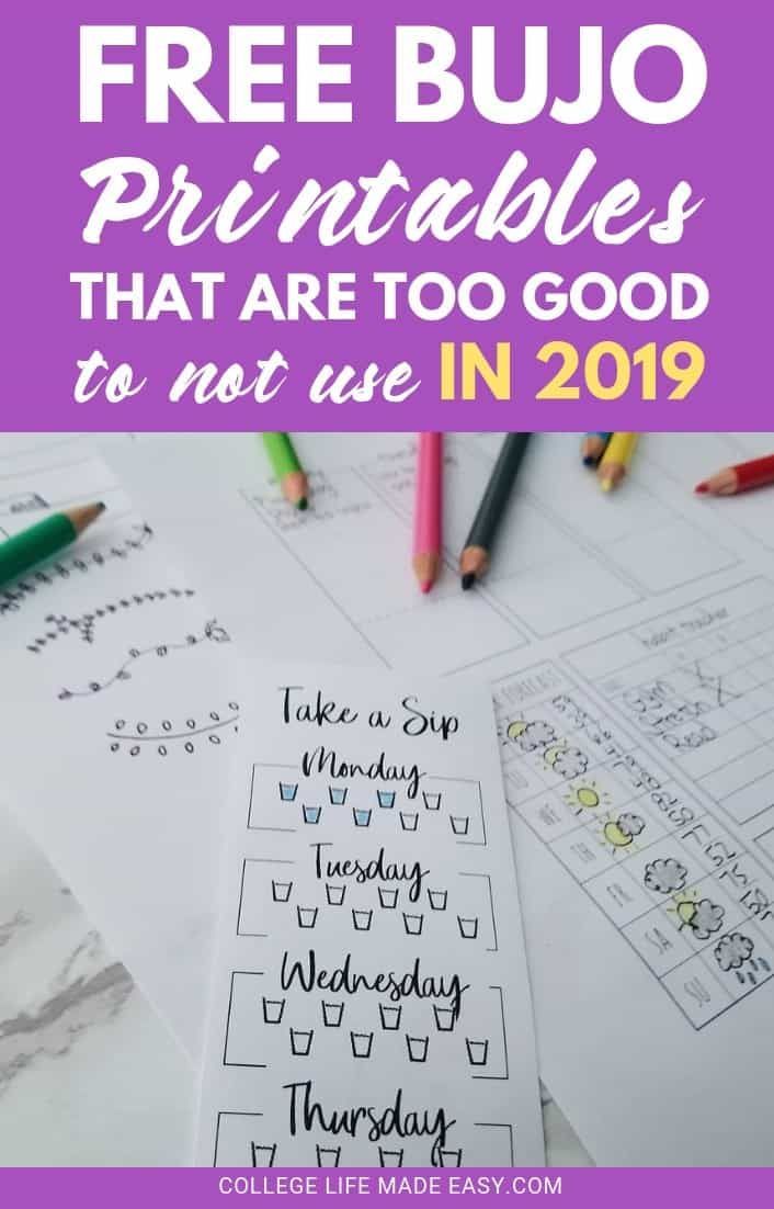 13 Free Bullet Journal Printables We're LIVING for in 2019 -   16 fitness Design free printable ideas