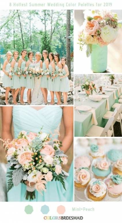 33  Ideas wedding colors summer colour palettes mint -   16 wedding Summer colour palettes ideas