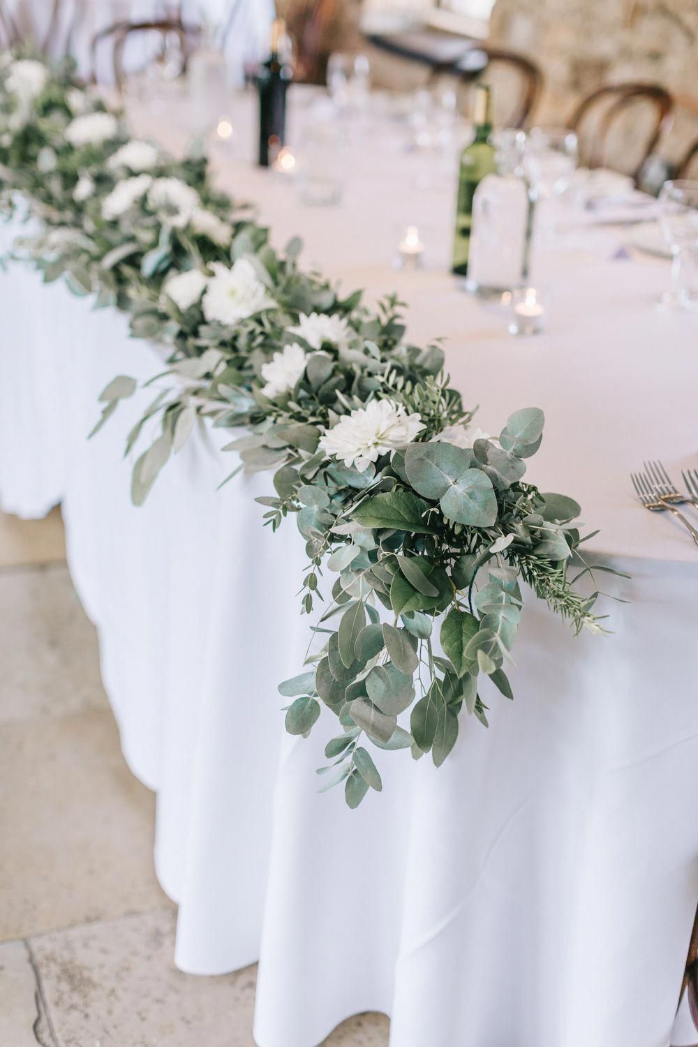 Healey Barn Wedding - Rustic Natrual Greenery -   16 wedding Table white ideas