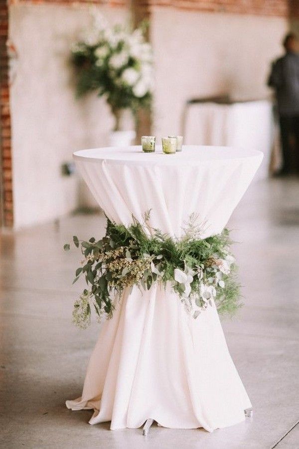 20 Perfect Wedding Cocktail Table Decoration Ideas for Your Big Day -   16 wedding Table white ideas