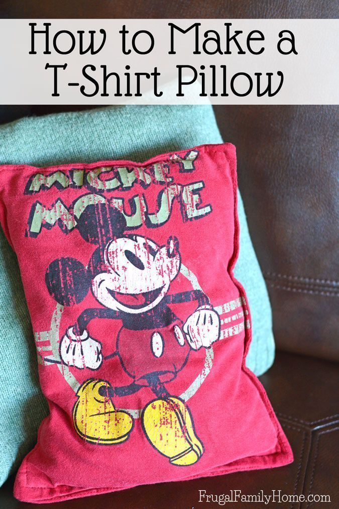 How to Make a T-shirt Pillow -   17 DIY Clothes For Teens do it yourself ideas