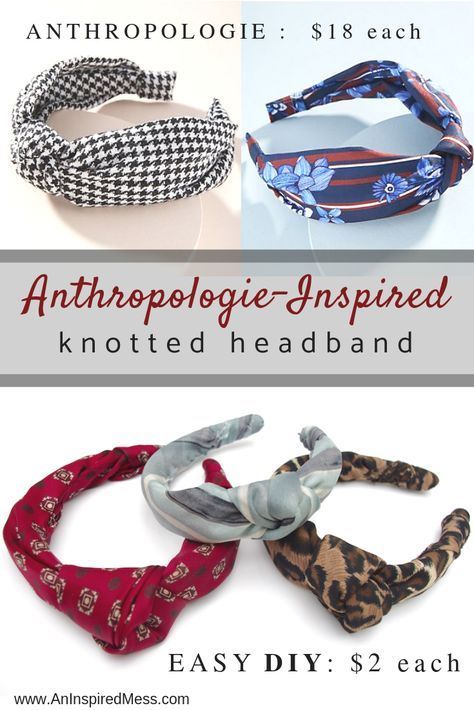 Anthropologie-Inspired Knotted Headband -   17 DIY Clothes For Teens do it yourself ideas