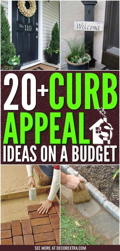 20+ Easy DIY Curb Appeal Ideas On A Budget That Will Totally Transform Your Home -   17 diy projects Outdoor budget ideas