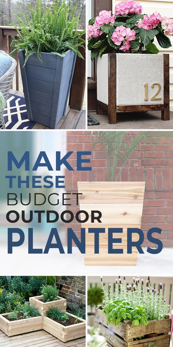 Budget Outdoor Planter Projects -   17 diy projects Outdoor budget ideas