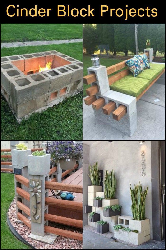 Cinder Block Projects -   17 diy projects Outdoor budget ideas
