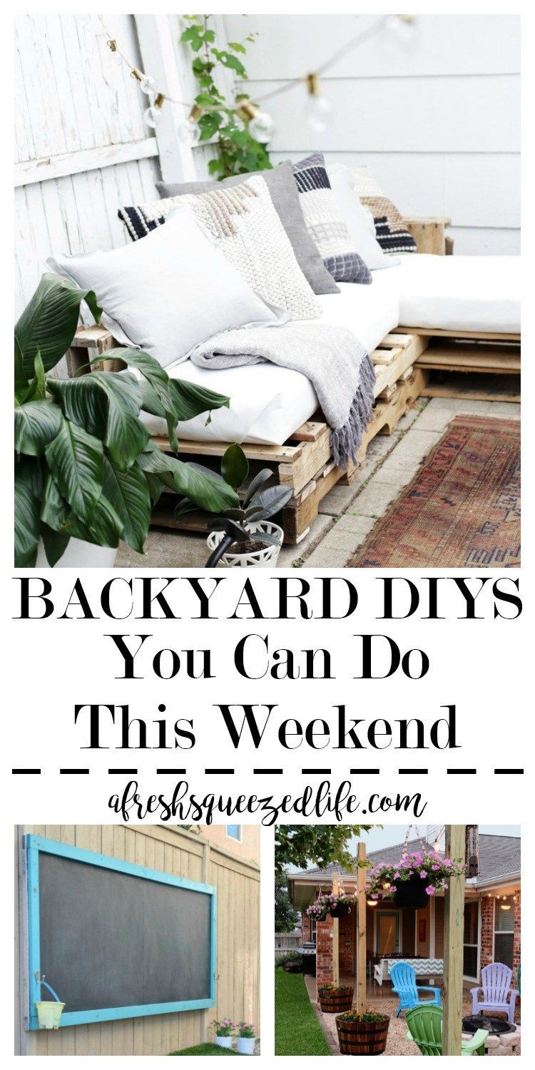 BACKYARD DIY -   17 diy projects Outdoor budget ideas