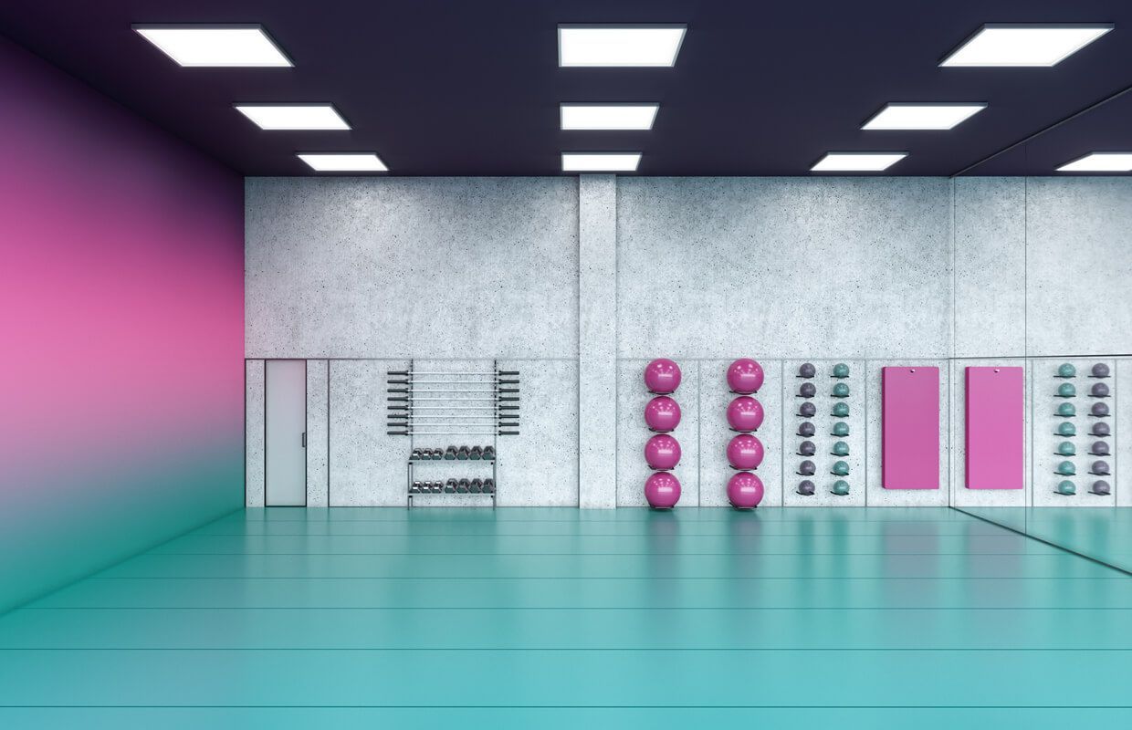Ladies' Fitness Center Interior Design - Riyadh, Saudi Arabia -   17 fitness Design room ideas
