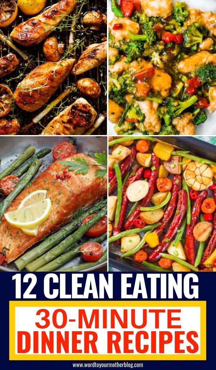 12 Easy Clean Eating Dinner Recipes Ready To Eat In 30 Minutes -   17 healthy recipes Clean easy ideas