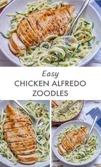Easy Chicken Alfredo with Zoodles -   17 healthy recipes Clean easy ideas