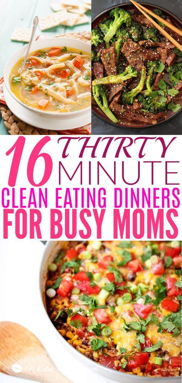 16 30-Minute Clean Eating Dinners For a Busy Weeknight -   17 healthy recipes Clean easy ideas