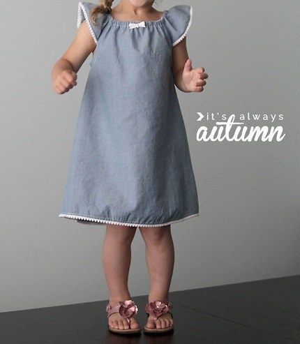 Tutorial: Little girl's flutter sleeve peasant dress -   18 dress Patterns peasant ideas