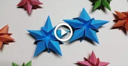 Easy Paper Star for Christmas Decoration | How to make a Paper Star step by step -   18 room decor Christmas paper snowflakes ideas