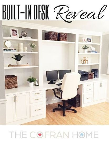 How to Make a Fake Built-In Desk for Less -   18 room decor On A Budget how to make ideas