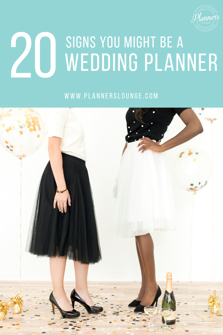 20 Signs You Might be a Wedding Planner -   19 wedding Planner business ideas