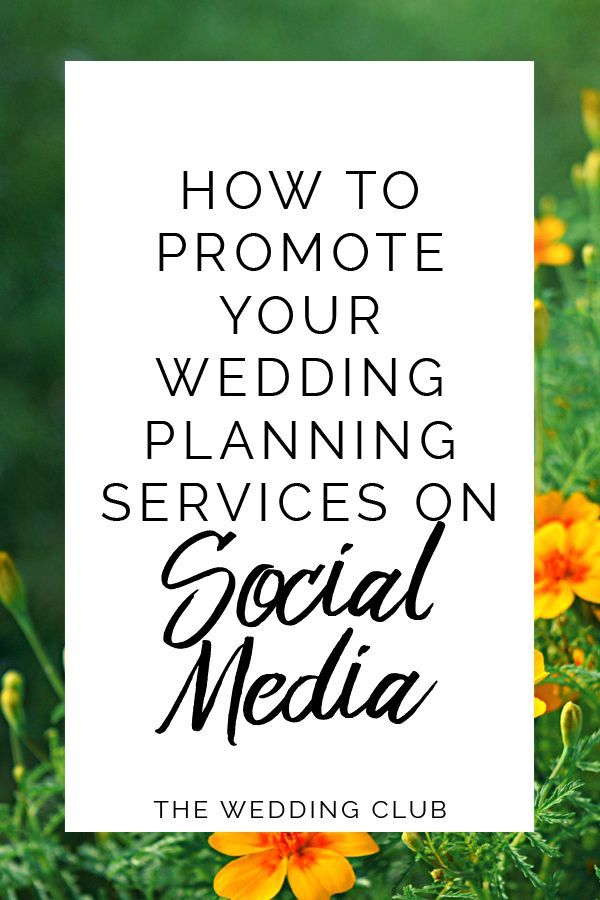 Social media for your wedding business -   19 wedding Planner business ideas