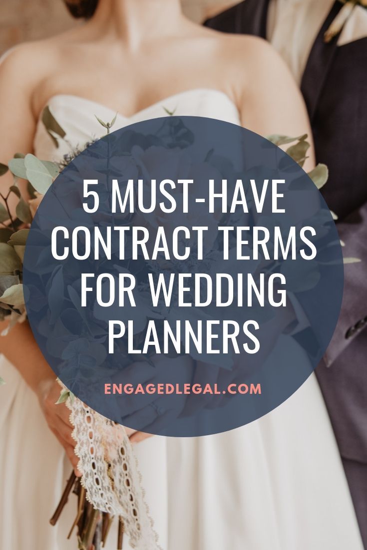 5 Must-Have Contract Terms for Wedding Planners! -   19 wedding Planner business ideas