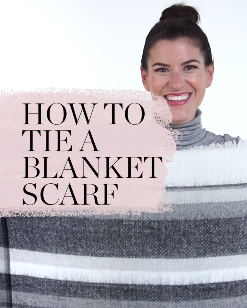 The Easy Way to Tie a Blanket Scarf -   23 DIY Clothes Videos scarf ideas