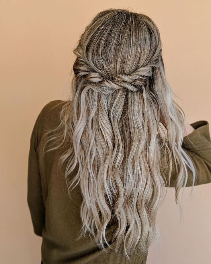 Props to all the girls who do elaborate hair styles on themselves because I had big plans but this is as far as I got -   8 braided hairstyles Homecoming ideas