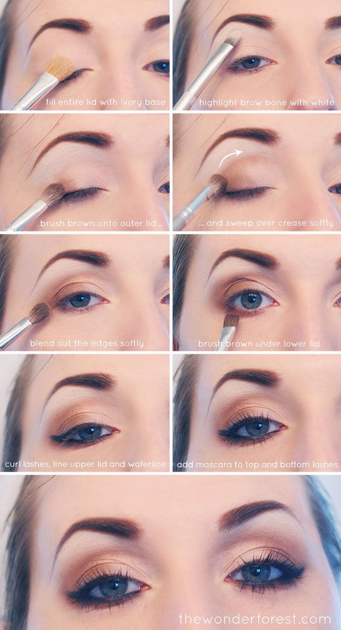 15 Smokey Eye Tutorials - Step by Step Guide to Perfect Hollywood Makeup -   9 neutral makeup Step By Step ideas
