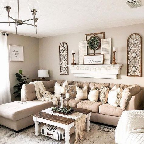 beautiful farmhouse living room design and decor ideas -   9 Living room entryway decor ideas