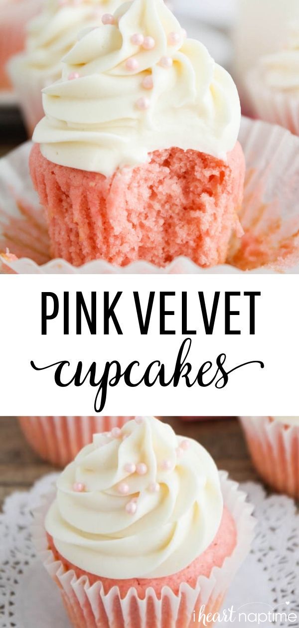 Pink Velvet Cupcakes -   10 cup cake Pink ideas