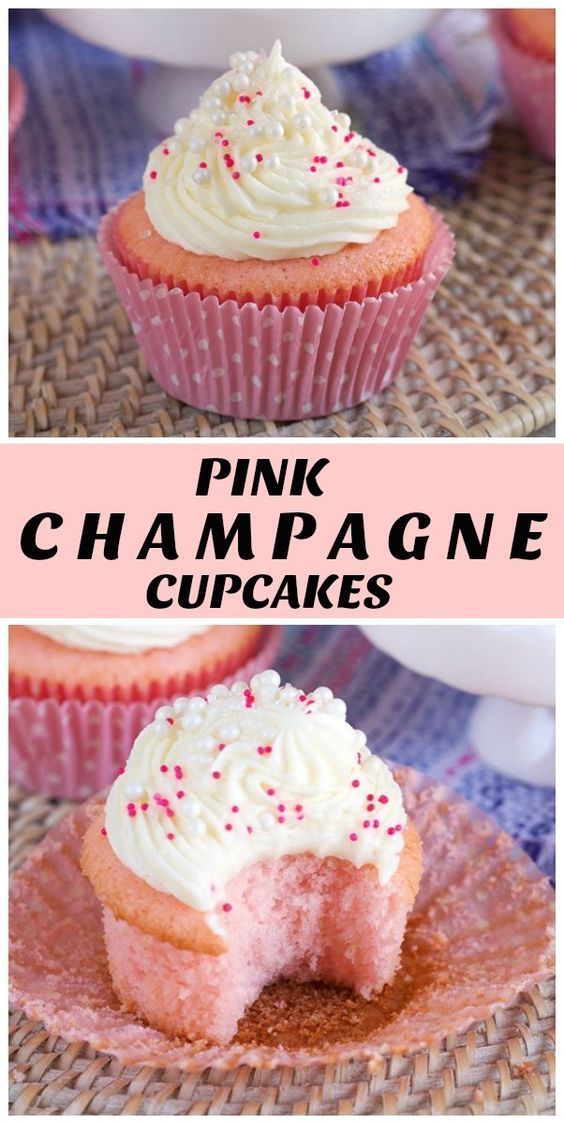 Pink Champagne Cupcakes -   10 cup cake Pink ideas