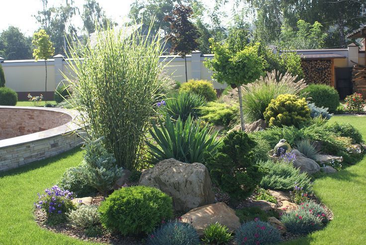 BEAUTIFUL GARDEN COMPOSITIONS – Everything about the garden -   10 garden design Rock yard landscaping ideas