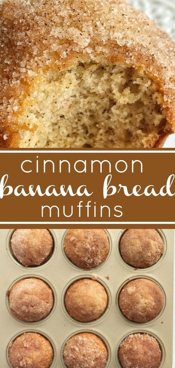 Cinnamon Banana Bread Muffins -   10 healthy recipes Simple banana bread ideas
