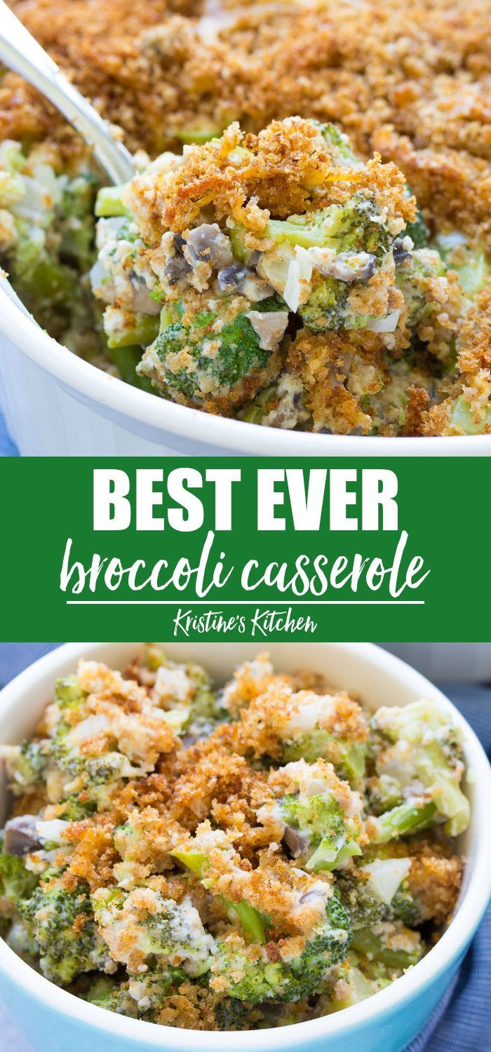 Broccoli Casserole from Scratch -   10 healthy recipes Vegetables bread crumbs ideas