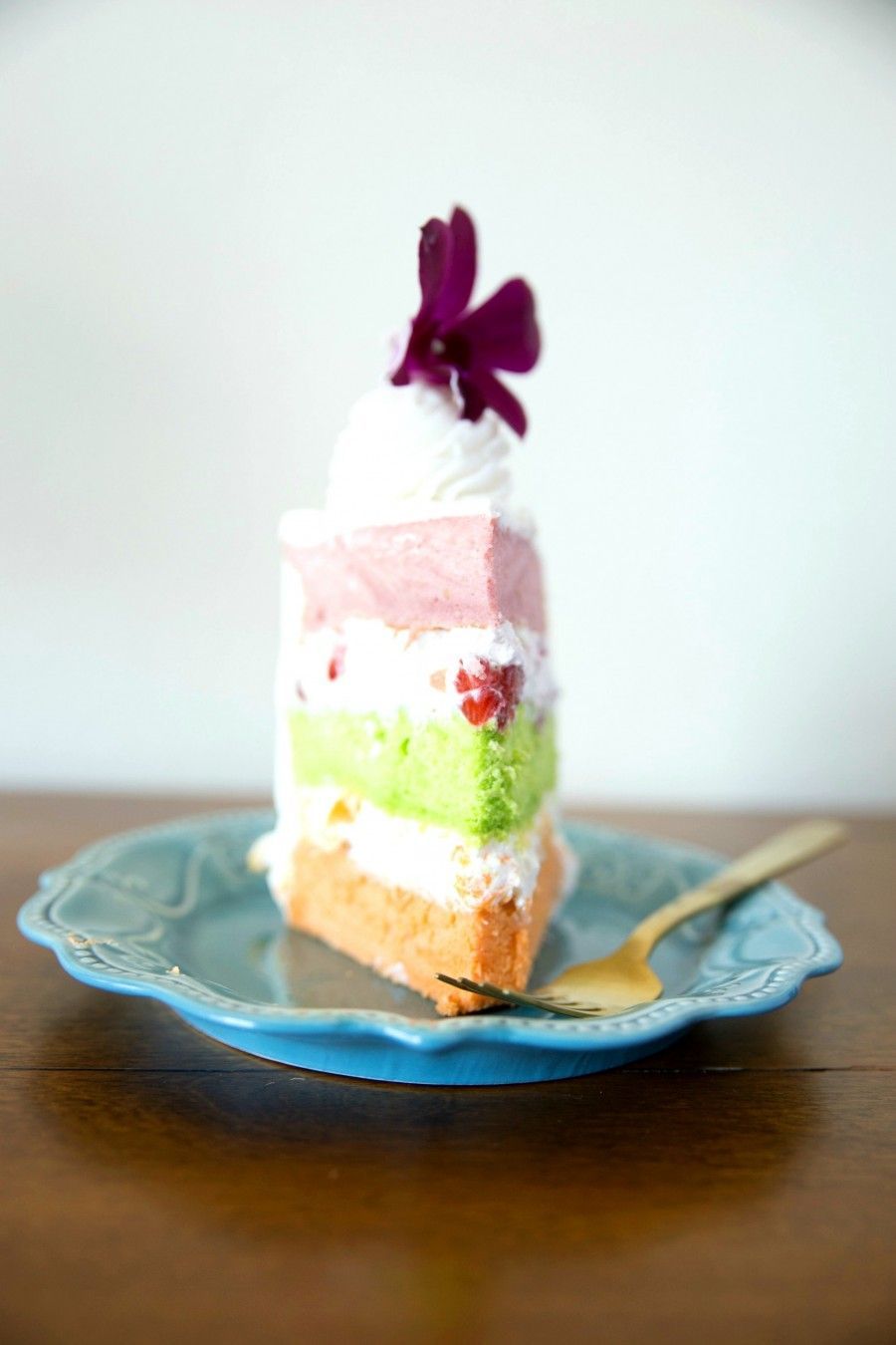 Passion Fruit, Guava, and Lime Chiffon Cake -   10 rainbow cake Flavors ideas