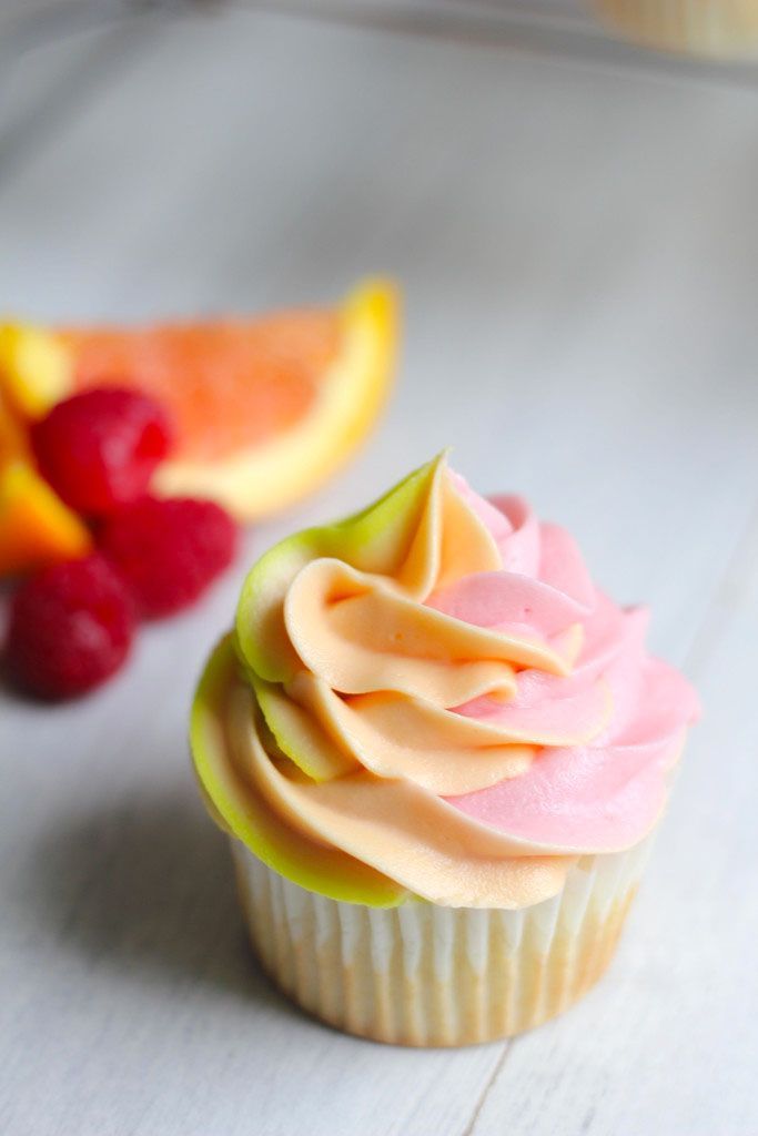 Rainbow Sherbet Cupcakes -   10 rainbow cake Flavors ideas