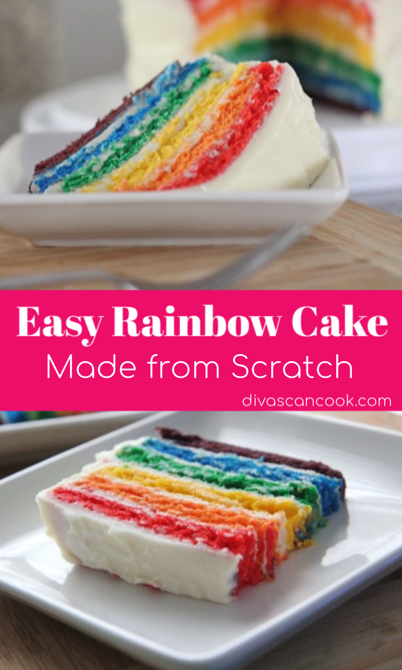 Easy Rainbow Cake...From Scratch -   10 rainbow cake Flavors ideas